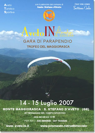 AvetoINAria - Gara di parapendio Trofeo del Maggiorasca