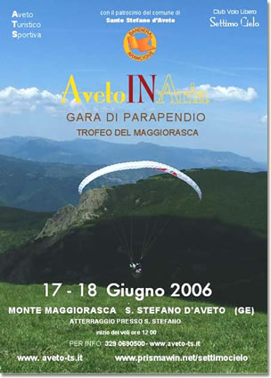 AvetoINAria - Gara di parapendio Trofeo del Maggiorasca