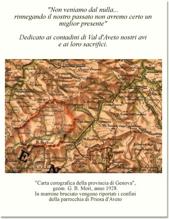 Carta corografica della provincia di Genova, geom. G. B. Mori, anno 1928