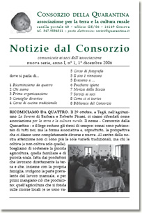Notiziario della Associazione Consorzio della Quarantina