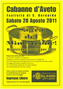 Sagra del minestrone 2011 - La locandina
