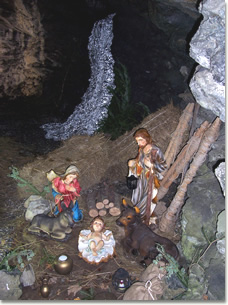 La natività nella grotta a Rezzoaglio