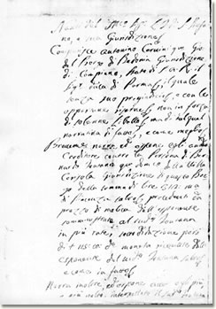Documento della pretura di Santo Stefano d'Aveto