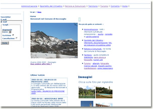 Il sito web del Comune di Rezzoaglio